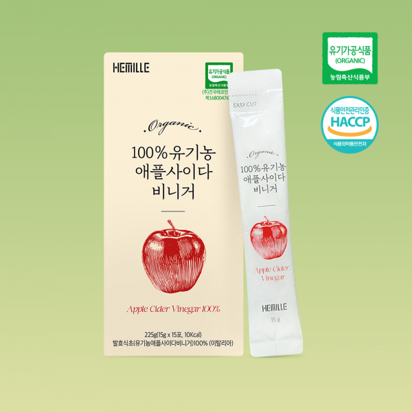 우주스토어,100% 유기농 애플사이다비니거(15g x 15포)_100% 이탈리아산