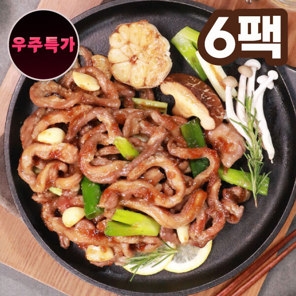 우주스토어,[우주특가] 잡내 NO 우리집이 소막창 맛집 소막창 180g x 6팩(마늘맛,매운맛)