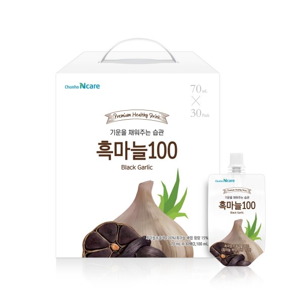 우주스토어,[1+1][천호엔케어]장윤정 천호엔케어 흑마늘100 (70ml x 30팩)