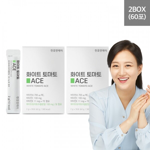 우주스토어,[천호엔케어] 화이트 토마토 ACE 2G*30포 x 2박스(분말스틱)