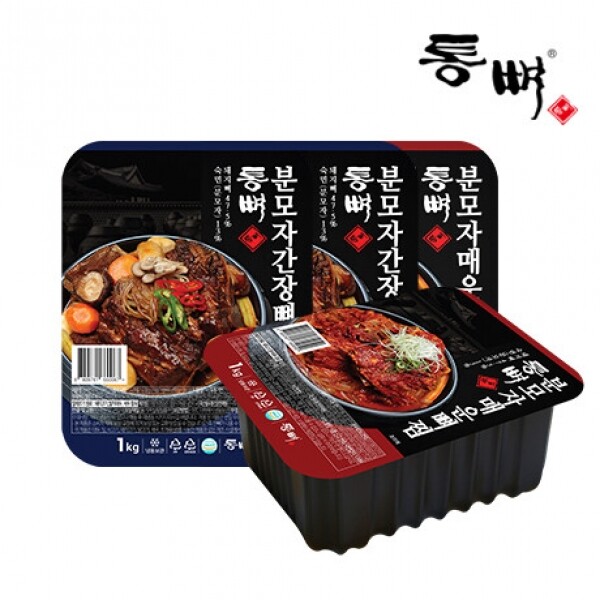 우주스토어,[통뼈감자탕] 일 5000그릇 맛집 통뼈 뼈찜 1kg x 4개입(간장/매운맛)