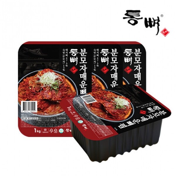 우주스토어,[통뼈감자탕] 일 5000그릇 맛집 통뼈 뼈찜 1kg x 4개입(간장/매운맛)