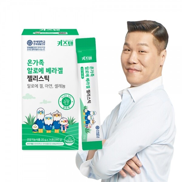 우주스토어,[키즈텐] 온가족 알로에 베라겔 젤리스틱 20g x 14포