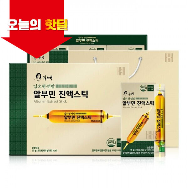 우주스토어,[05/02 5시 OPEN][핫딜] 김소형원방 알부민 진액스틱 (15g x 30포) A1032