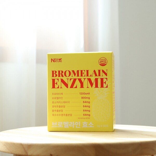 우주스토어,[뉴네이처]브로멜라인 효소 엔자임(2g x 30포)