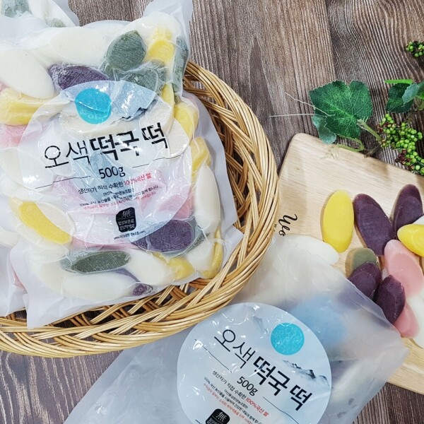 우주스토어,오색떡국떡 500g x 2개입