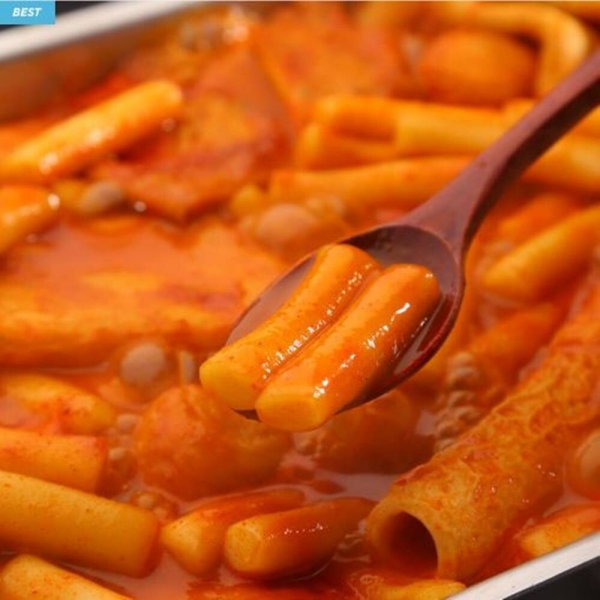 우주스토어,3초 떡볶이 나노먹기세트 (떡볶이 3팩+어묵사리 1팩)