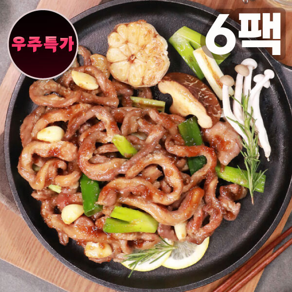 우주스토어,[우주특가] 잡내 NO 우리집이 소막창 맛집 소막창 180g x 6팩(마늘맛,매운맛)