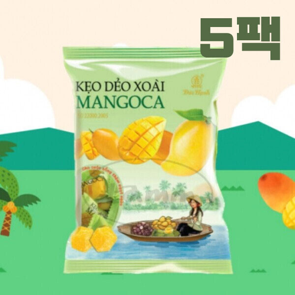 우주스토어,베트남 망고젤리 득항 망고카 350g x 5팩