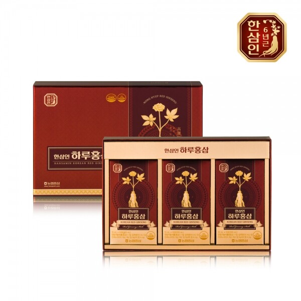 우주스토어,[한삼인] 국산 6년근 홍삼 하루홍삼 10ml x 30포 (진세노사이드 6mg 함유)